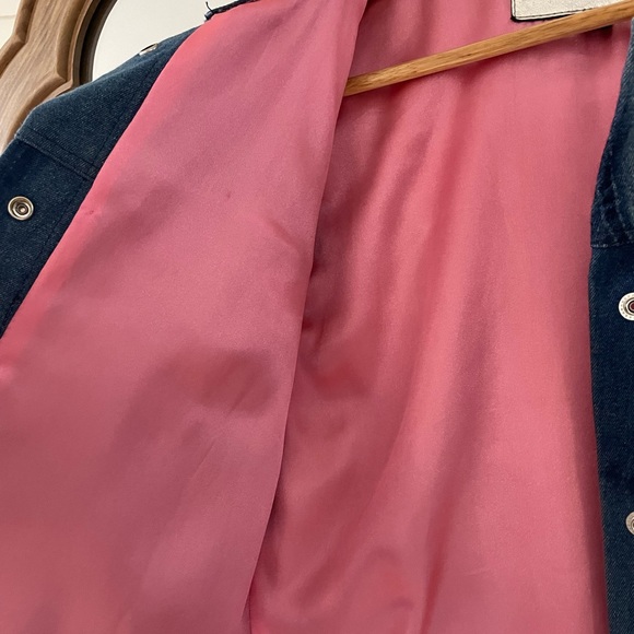 Pink Lined Jean Jacket - The Mighty Company - Picture 4 of 8
